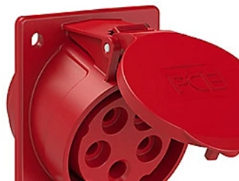 Elteco Pce SLIGHT PLOKŠTĖS LIZDAS 32A/5P/400V IP44