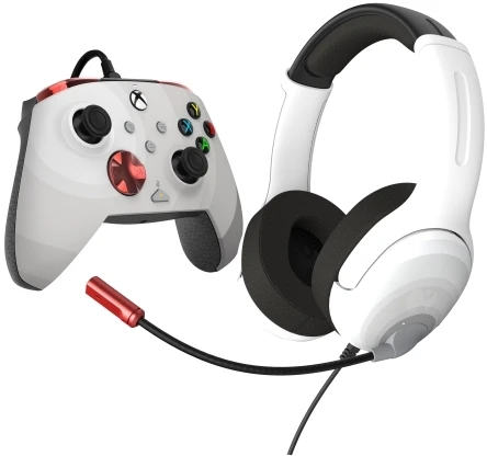 PDP Rematch ir Airlite Radial Baltas Bundle licencijuotas XBOX