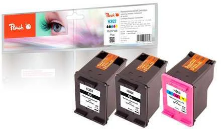 Peach Kasetė HP Nr.302 MultiPackPlus REM,KOM
