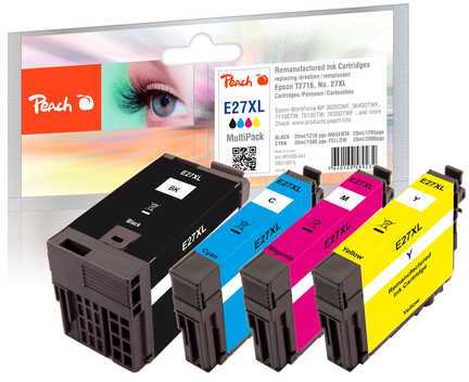 Peach Patrone Epson No.27XL T2715 MultiPack bk, c, m, y restauruota