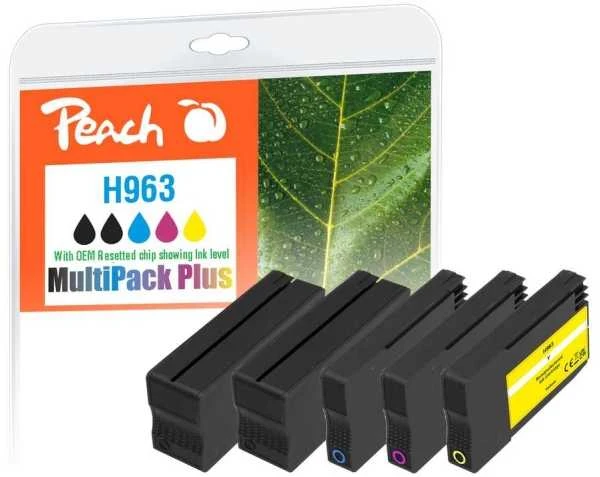 Peach 6ZC70AE rašalo kasetė 5 vnt. Zamiennik Juodas, Cyan, Magenta, Geltonas