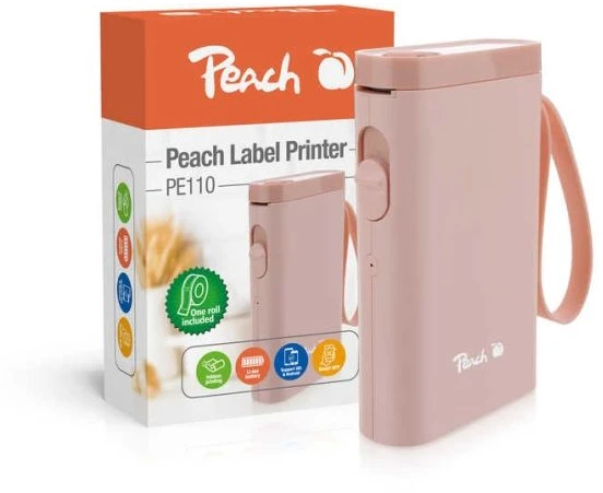 Etikečių spausdintuvas Peach Peach Label Spausdintuvas PE110 pink retail