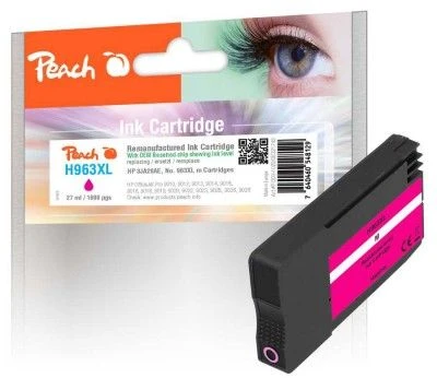 Peach kasetė HP Nr. 963XL 3JA28AE rausvai raudona OEM atstatymas