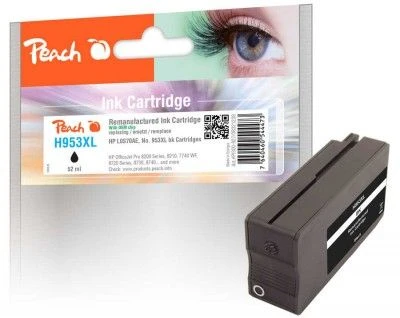 Ink Peach Peach Patrone HP Nr.953XL juodas mit OEM Chip remanufactured