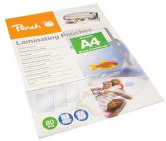 Peach Laminierfolie A4 80mic PPR080-02, Folien - glossy, 25 Stck