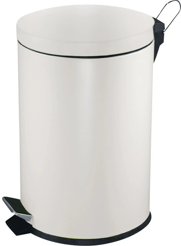Šiukšliadėžė EKO Pedal bin, V-Part, baltas, steel, 5 l, with plastikas inner bucket (176445)