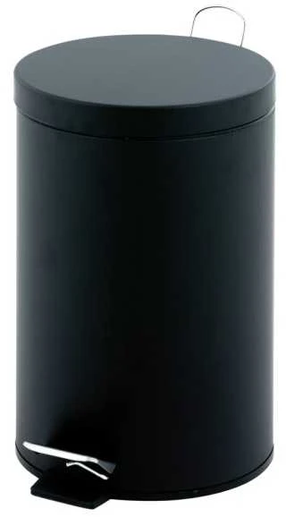 EKO Šiukšliadėžė su pedalu Classic, juodos spalvos, 5l
