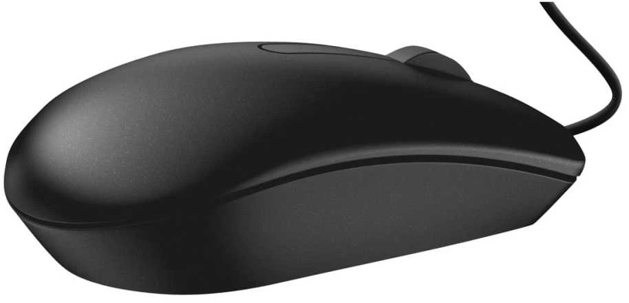 Pelė DELL MS116, Abiem rankoms, Optinis, USB A tipo, 1000 DPI, Juoda