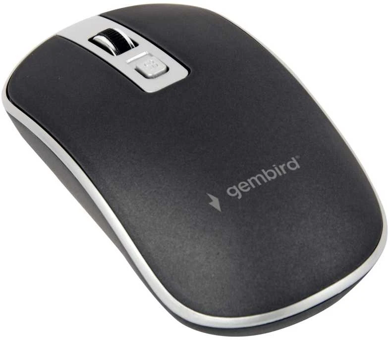 GEMBIRD MUS-4B-06-BS Optinė pelė USB juodas/sidabrinis