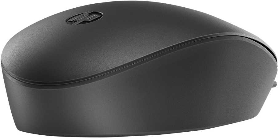 HP 125 USB Pelė su laidu, Sanitizable - Juodas