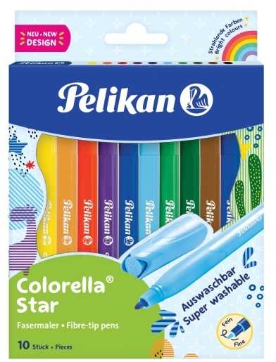 Pelikan Pelikan Fasermaler Colorella Star C302 10 ST sortiert Faltschachtel