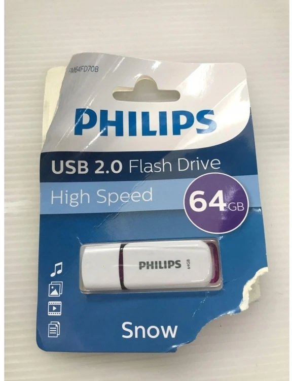 Pendrive Philips Snow Edition 64GB Violetinis (FM64FD70D/00)