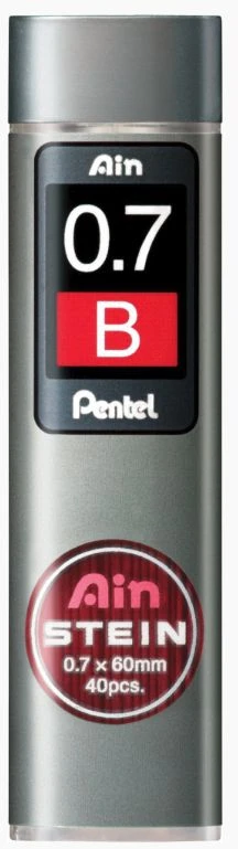 Pentel C277-BO, plonas, pilkas, pilkas, 0,7 mm, 40 vnt., dėžutė