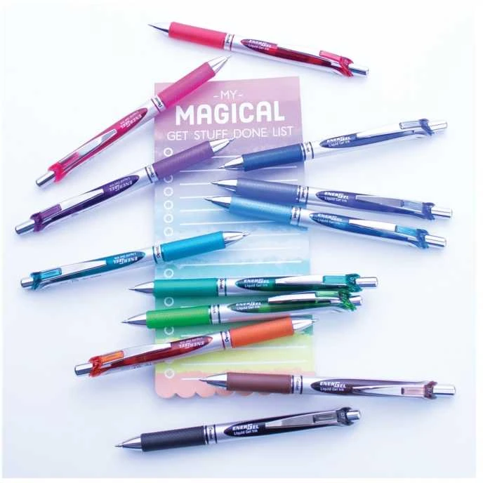 Raudonojo PENTEL EnerGel BL77-B ritininis rašiklis