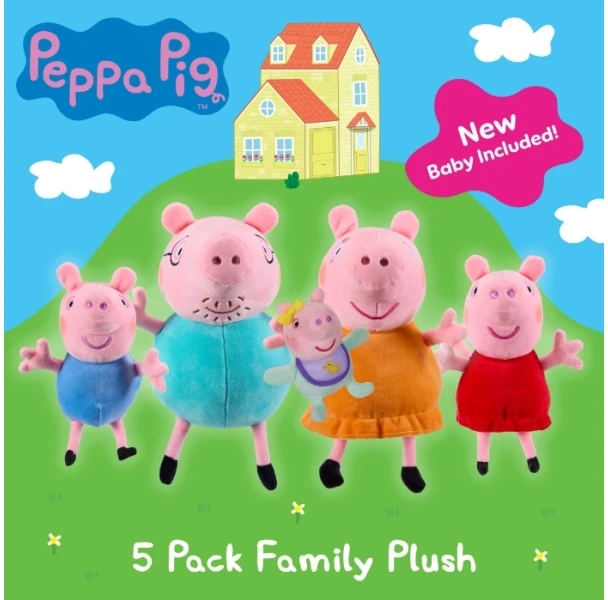 Peppa Pig PEPPA FAMILY PLUSH 5PK