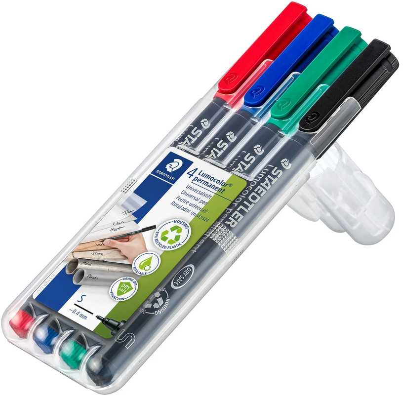 Staedtler Foliopisy Lumocolor S 0,4mm 4vnt. (ST1089)