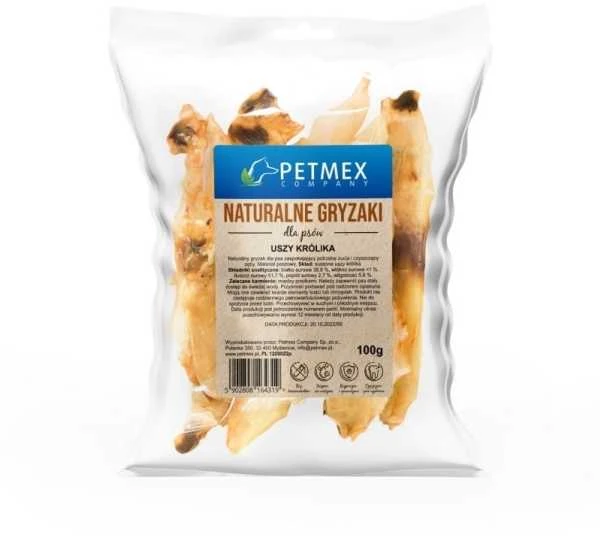 Šunų Skanėstai - Petmex Triušio Ausis 100g