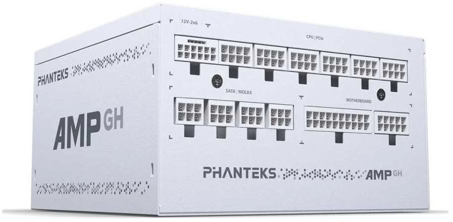 PHANTEKS AMP GH 1200W 80 PLUS Platinum PSU, PCIe 5.1, ATX 3.1 – 1.200 Watt, baltos spalvos