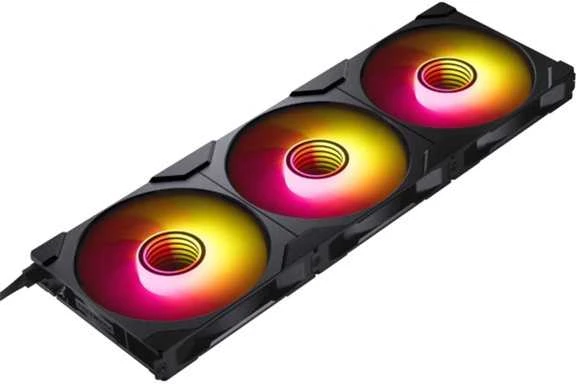 PHANTEKS M25 Gen2 PWM D-RGB korpuso ventiliatorius 3er-Pack – Reverse Blade, 140mm, juodos spalvos
