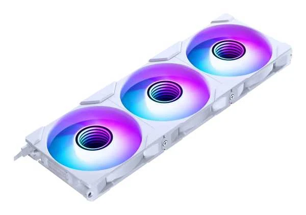 PHANTEKS M25 Gen2 PWM D-RGB korpuso ventiliatorius, 3er-Pack – 120mm, baltos spalvos