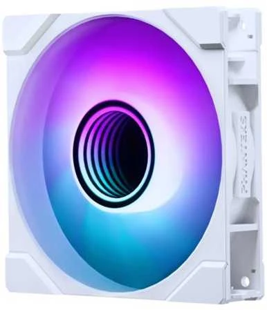 PHANTEKS M25 Gen2 PWM D-RGB korpuso ventiliatorius – Reverse Blade, 120mm, baltos spalvos