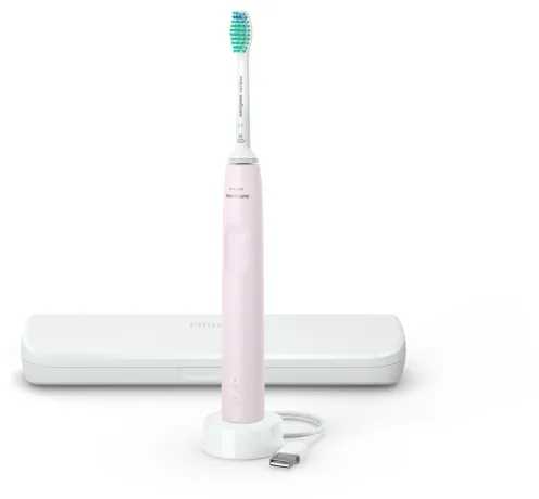 Philips Sonicare 3100 series 3100 Series HX3673/13 Sonic electric dantų šepetėlis su accessories, Adult, Sonic dantų šepetėlis, Daily care, Baltas, 2 min, Baterija