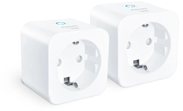 Philips Smart Smart Plug Matter Type F, Power Meter, 2-pack | Baltas