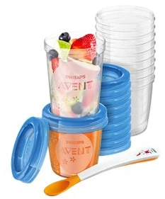 Philips Food Storage Cup Avent SCF721/20 Mėlyna
