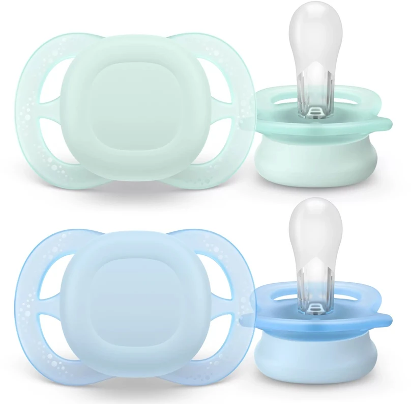 Čiulptukų rinkinys Philips Avent, 0–2 mėn., 2 vnt., turkio ir mėlyni