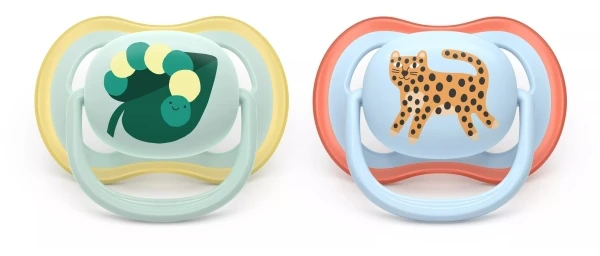 Philips Avent - Ultra air soother, 0-6m, Light žalias/light mėlynas