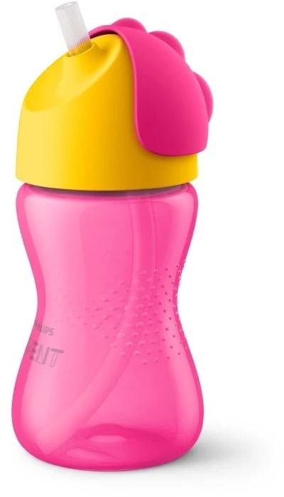 Philips AVENT 12+ mėn. puodelis su šiaudeliu 300 ml, rožinis