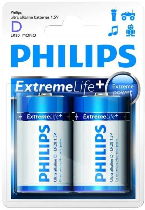 Philips baterija LR20E2B/10
