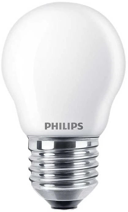 LED lemputė PHILIPS, P45, E27, 6,5 W, 806 lm, 2700 K