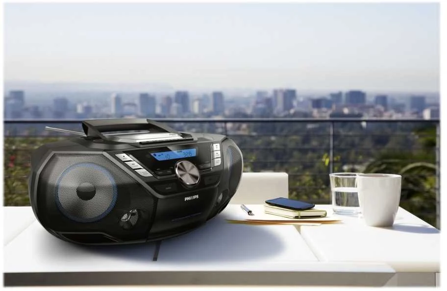 Philips CD Soundmachine AZB798T/12, Bluetooth, CD, MP3-CD, USB, DAB+, FM, kasetė, 12W