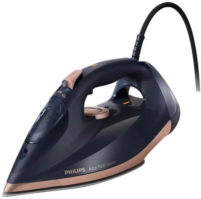 Philips | DST7510/80 | Garų lygintuvas | 3200 W | Vanduo tank capacity 300 ml | Continuous steam 55 g/min | Steam boost performance 260 g/min | Mėlyna/Gold