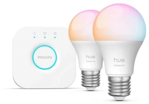 „Philips Hue E WCA 806 A60 E27“ 2 rinkiniai EU | E27 | 8 W | 16 milijonų spalvų, Baltos ir spalvotos šviesos
