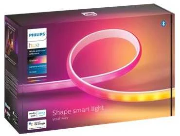 Philips Hue Lightstrip apšvietinimo ilginimo juostelė, 1 m., Baltos spalvos su įvairiaspalve šviesa
