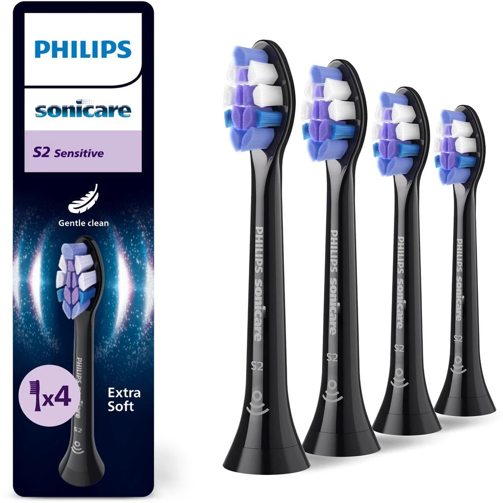 4 vnt. šepetėlių galvučių pakuotė Philips Sonicare Sensitive HX6054/88
