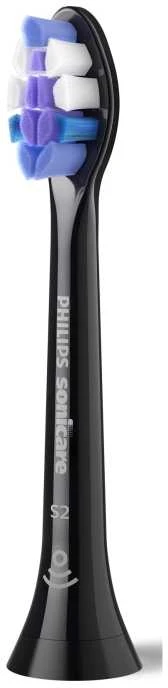 6 dalių šepetėlių galvučių pakuotė Philips Sonicare Sensitive HX6056/88, juodos spalvos