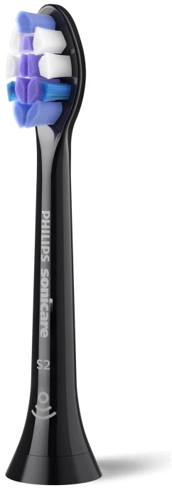 „Philips Sonicare Jautrus“ dantų šepetėlis, juodas, 8 vnt.