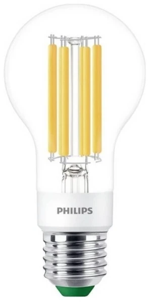 Philips LED standartinė E27 827 840lm 4W skaidri