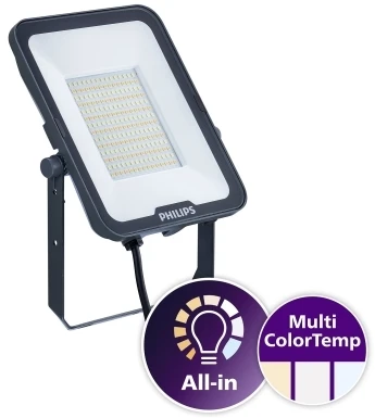 Naświetlacz Signify Philips Ledinaire Projektør Lille All-in BVP167 8400lm/830-840-865 70W IP65 Symmetrisk
