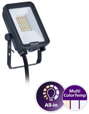 Naświetlacz Signify Philips Ledinaire Projektør Lille All-in BVP167 1200lm/830-840-865 10W IP65 Symmetrisk