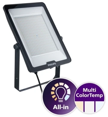 Televizorius Philips Ledinaire prožektorius didelis All-in BVP169 24000lm/830-840-865 200W IP65 simetrinis