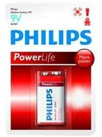 Philips Power Alkaline baterija 6LR61P1B/10