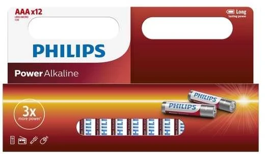 Philips AAA baterijų rinkinys 12 vnt. pakuotė