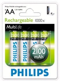 Bateria kroviklis R6 2100MAH op 4 vnt. PHILIPS 140625 827