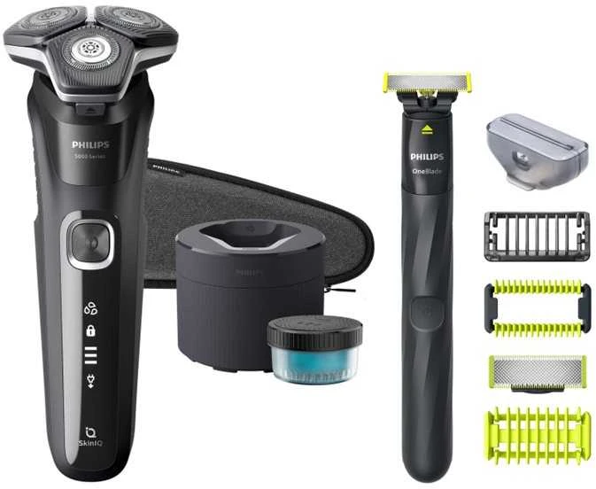 PHILIPS SERIES 5000 LADATTAVA WETDRY PARRANAJOKONE + ONEBLADE SET