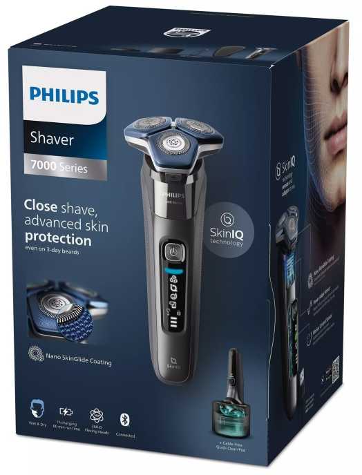 Barzdaskutė PHILIPS 7000 PARTAKONE BLUETOOTH SKINIQ SKINGLIDE + PARRANMUOTOILIJA