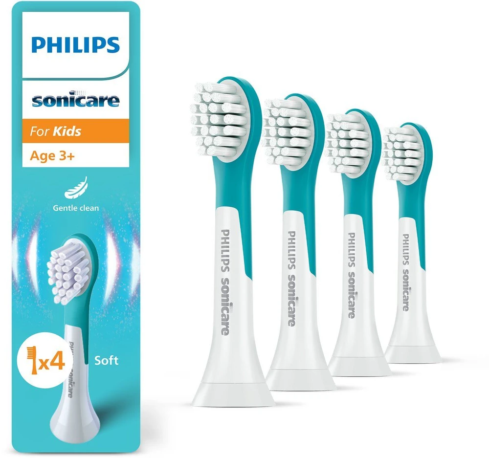Philips Sonicare For Kids 4 dalių šepetėlių galvučių pakuotė HX6034/90